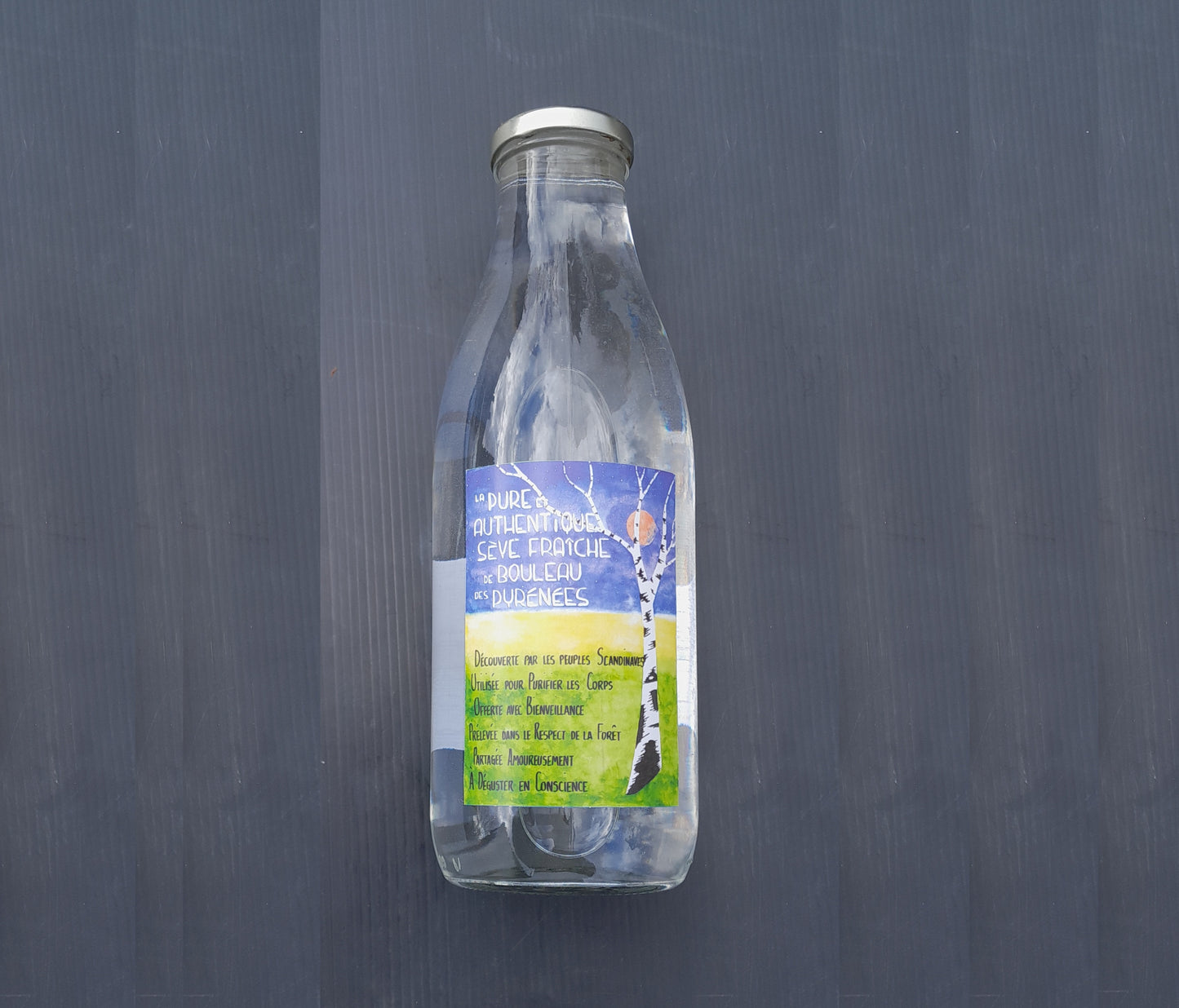 1 litre Bouteille en verre